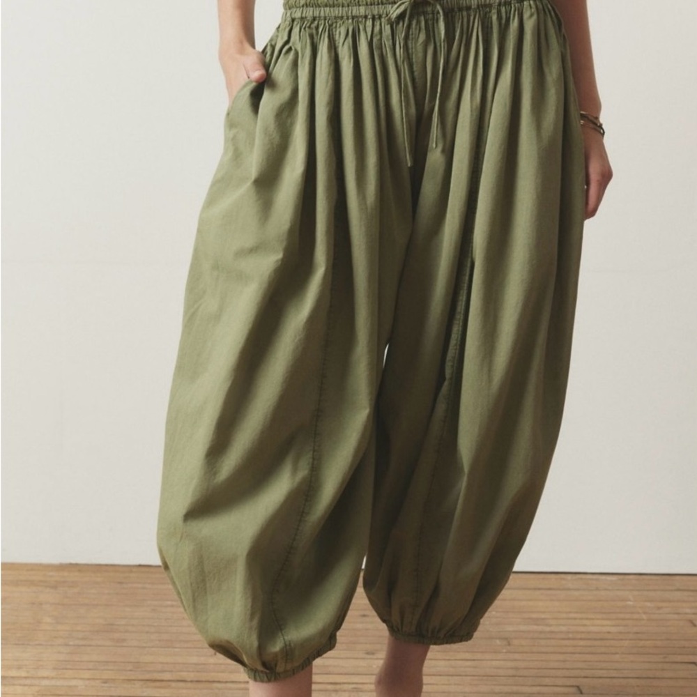Olive Green Women's Out From Under Balloon Harem Pants